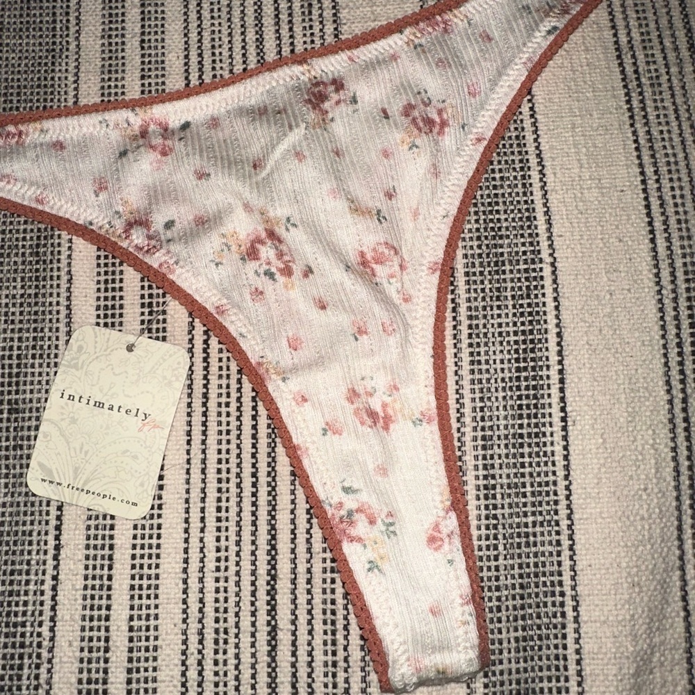 Free People Floral Print Thong - Picture 2 of 9